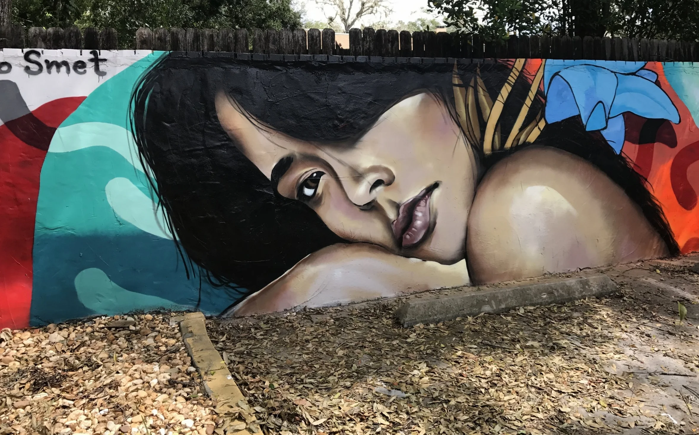 "Xo" Mural 2017 detail, model @xoxotsumi