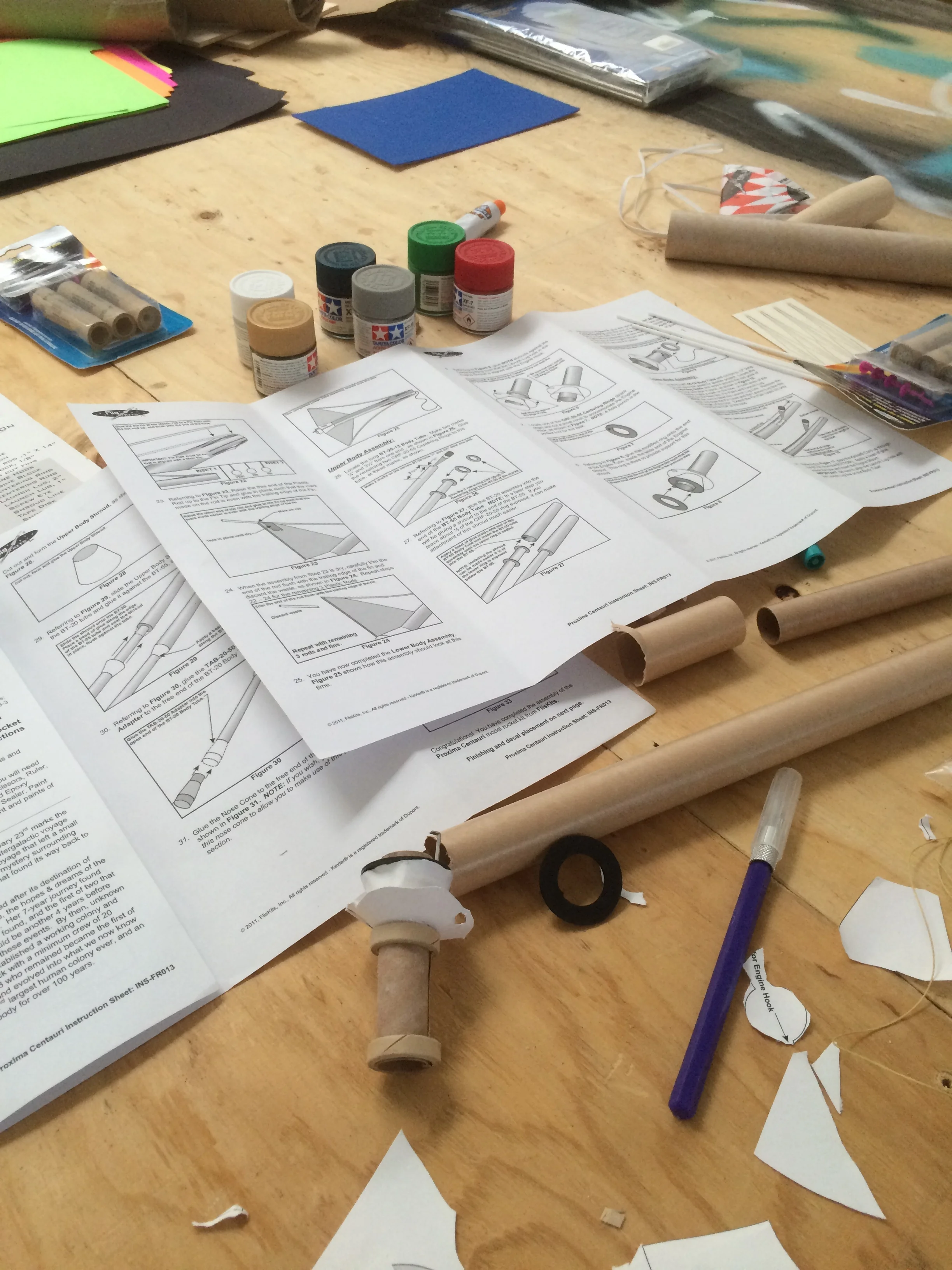 Model rocket mess! 