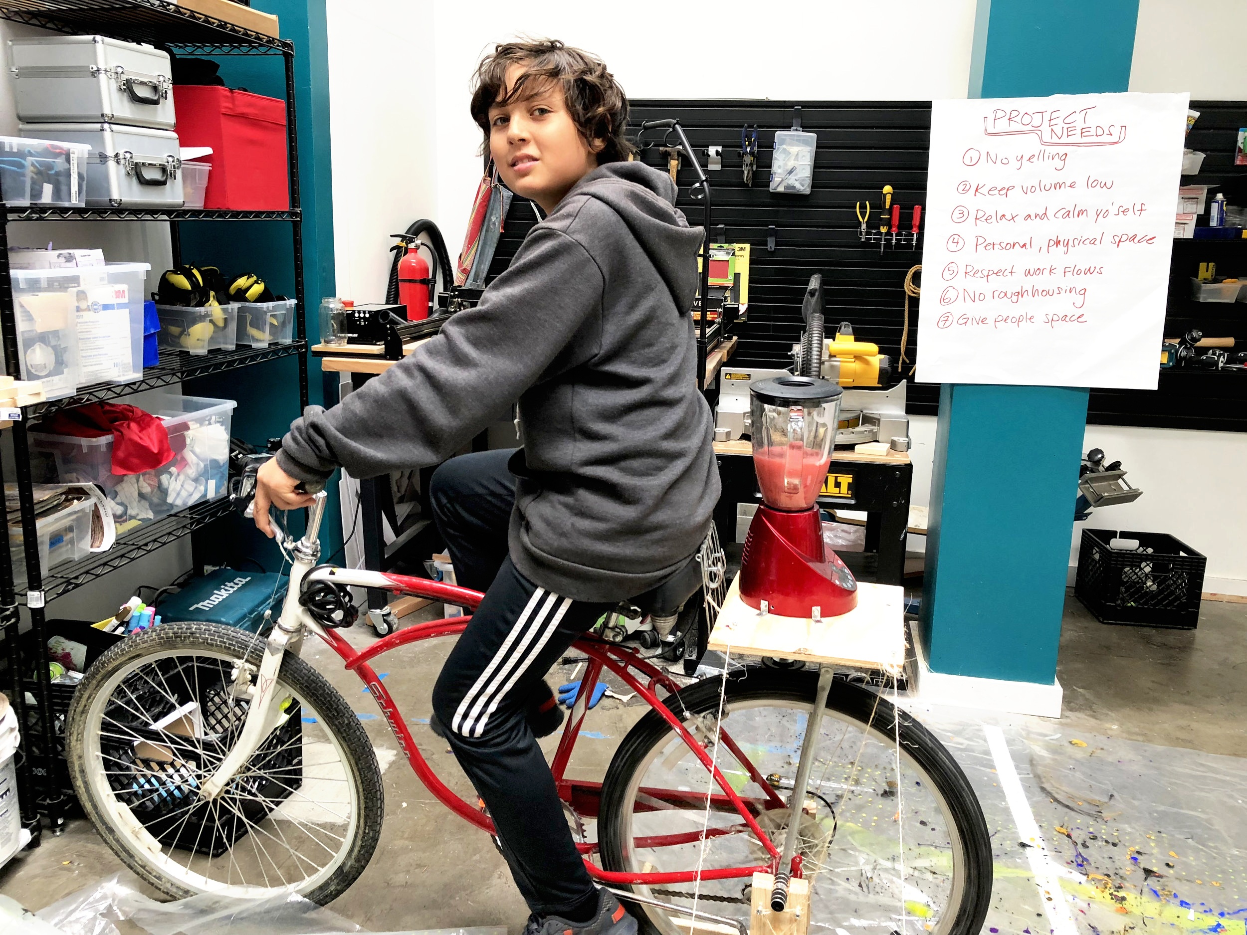 Bicycle-Powered Blender