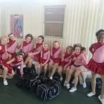 Jingle Bells Dancers waiting to perform,