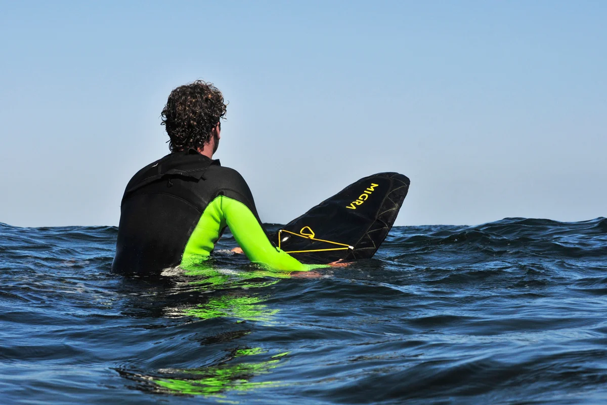 Did  you ever ride a surfboard bag?