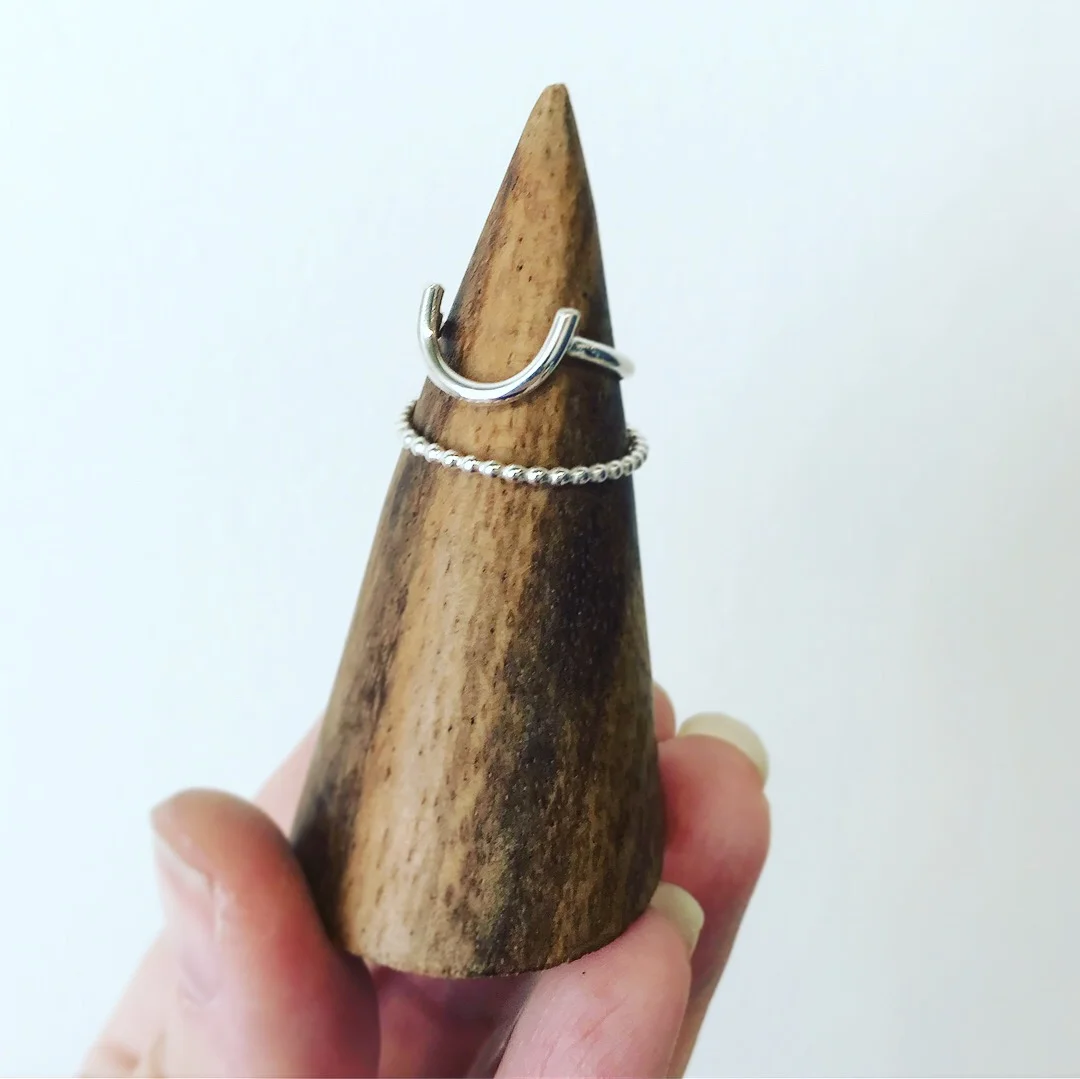 Good Luck Sterling Silver Ring Sz. 9