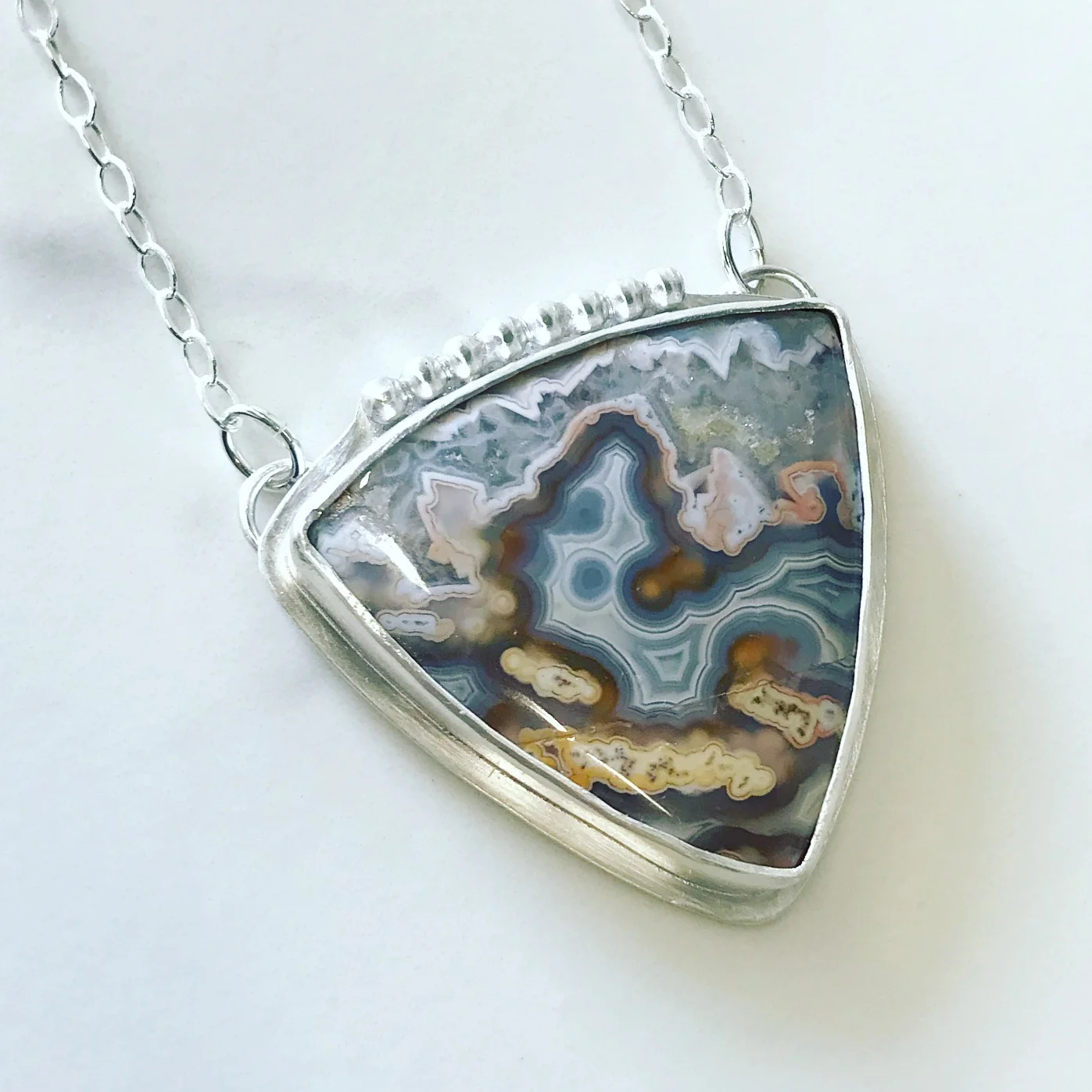 Mexican Lace Agate Necklace