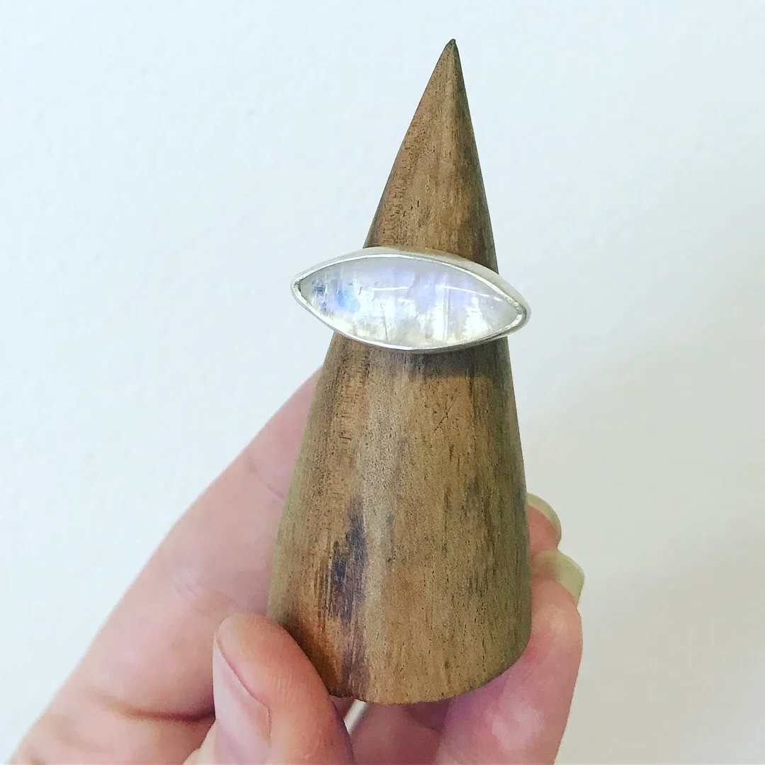 Moonstone Eye Ring
