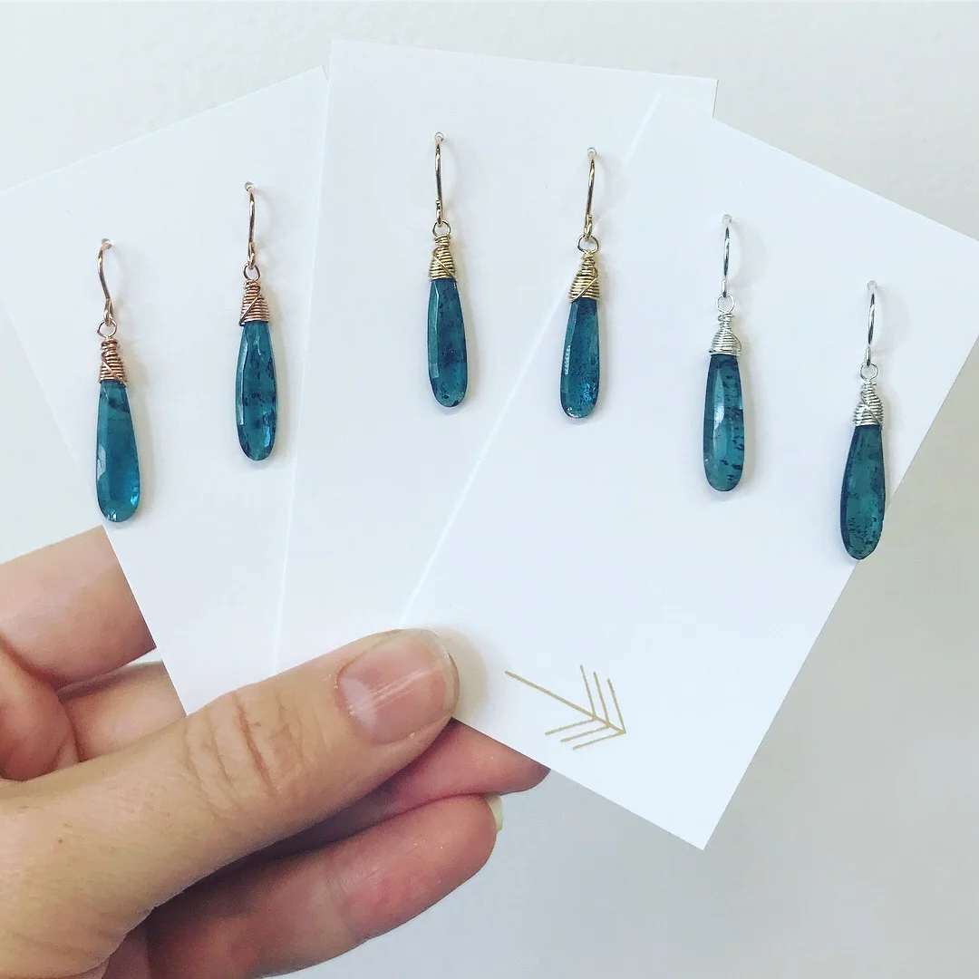 Royal Kyanite Drop Earrings