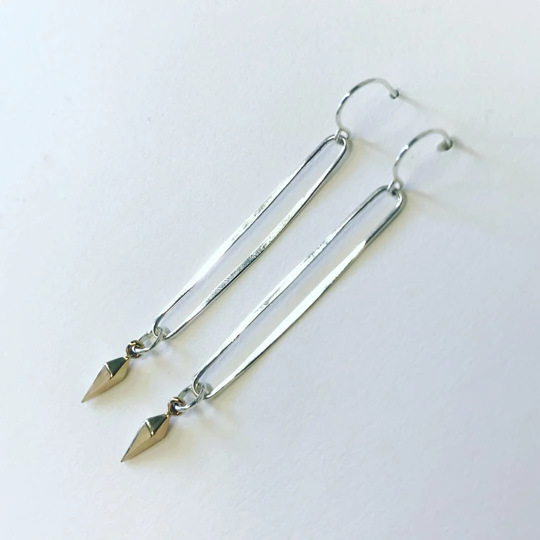 TMC Elongated Oval (LG) and Dagger Earrings