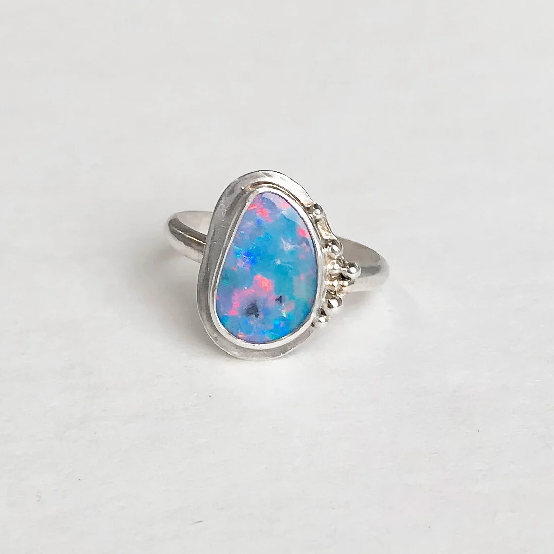 Galaxy Opal Ring, Size 7.75