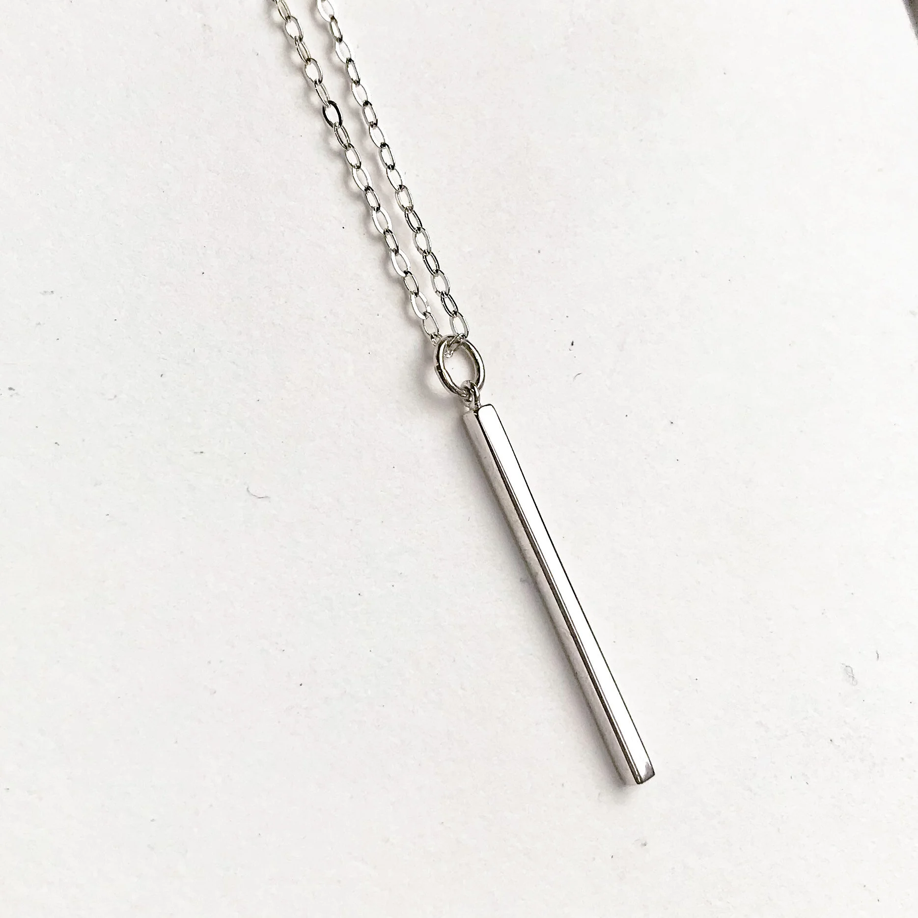 Silver Bar Necklace