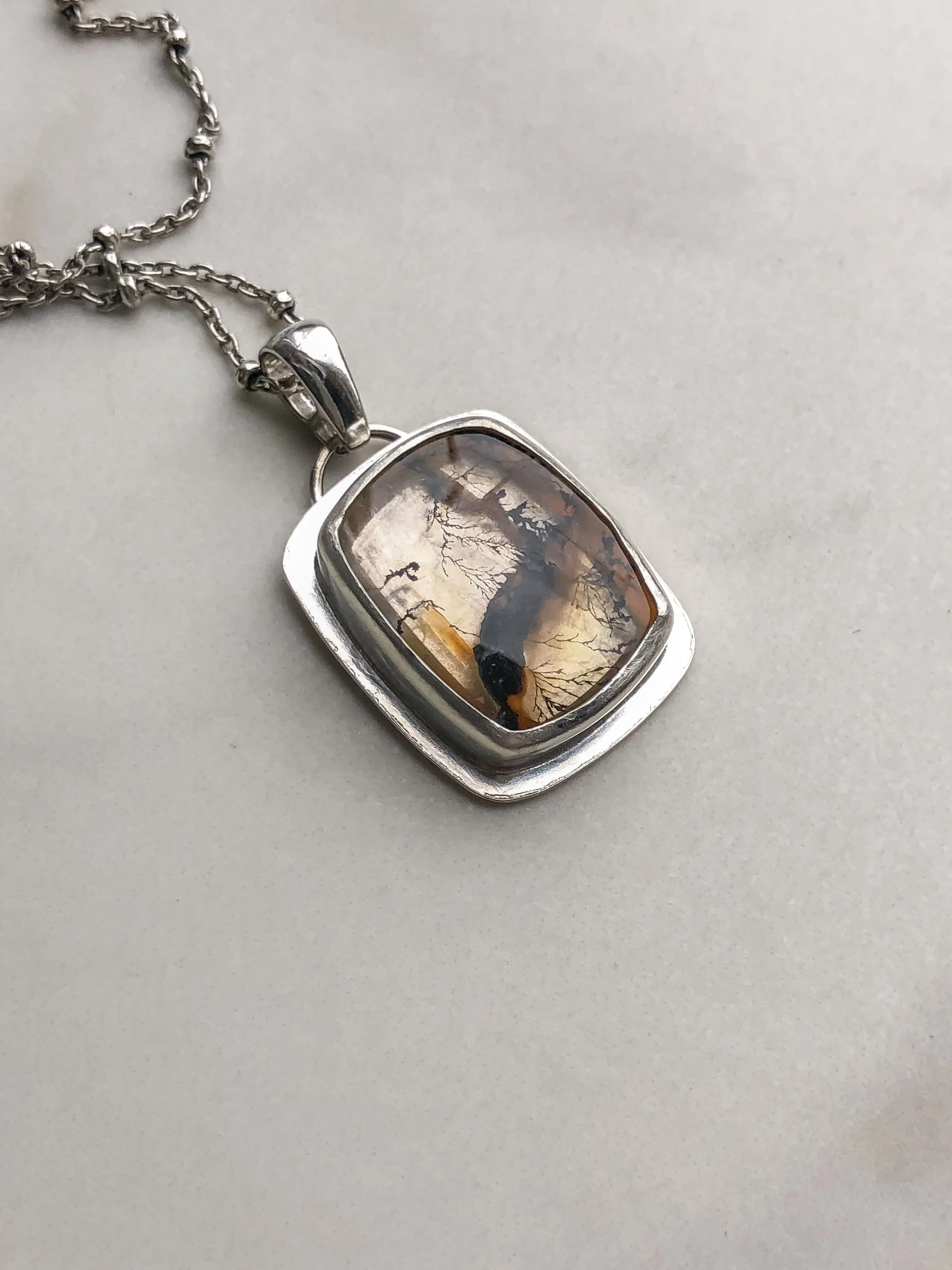 A Strong Foundation Dendritic Quartz Necklace