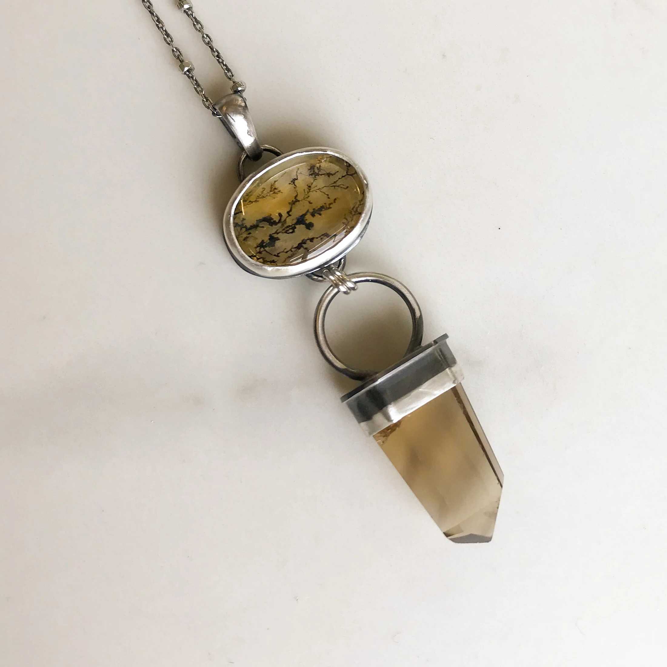 Autumn Equinox Dendritic Quartz Necklace