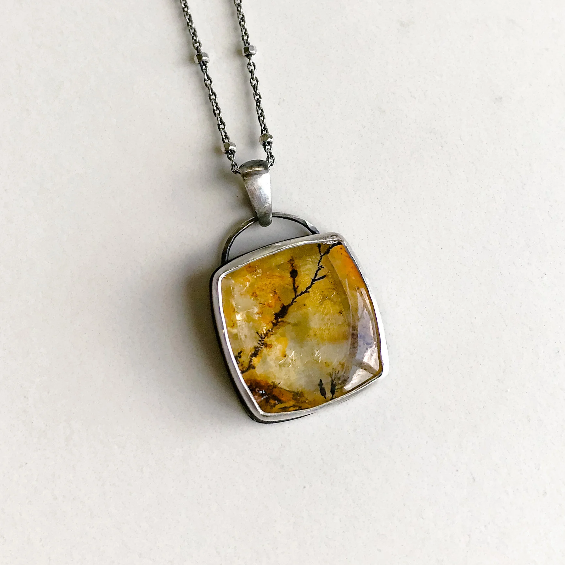 Alone at Last Dendritic Quartz Necklace