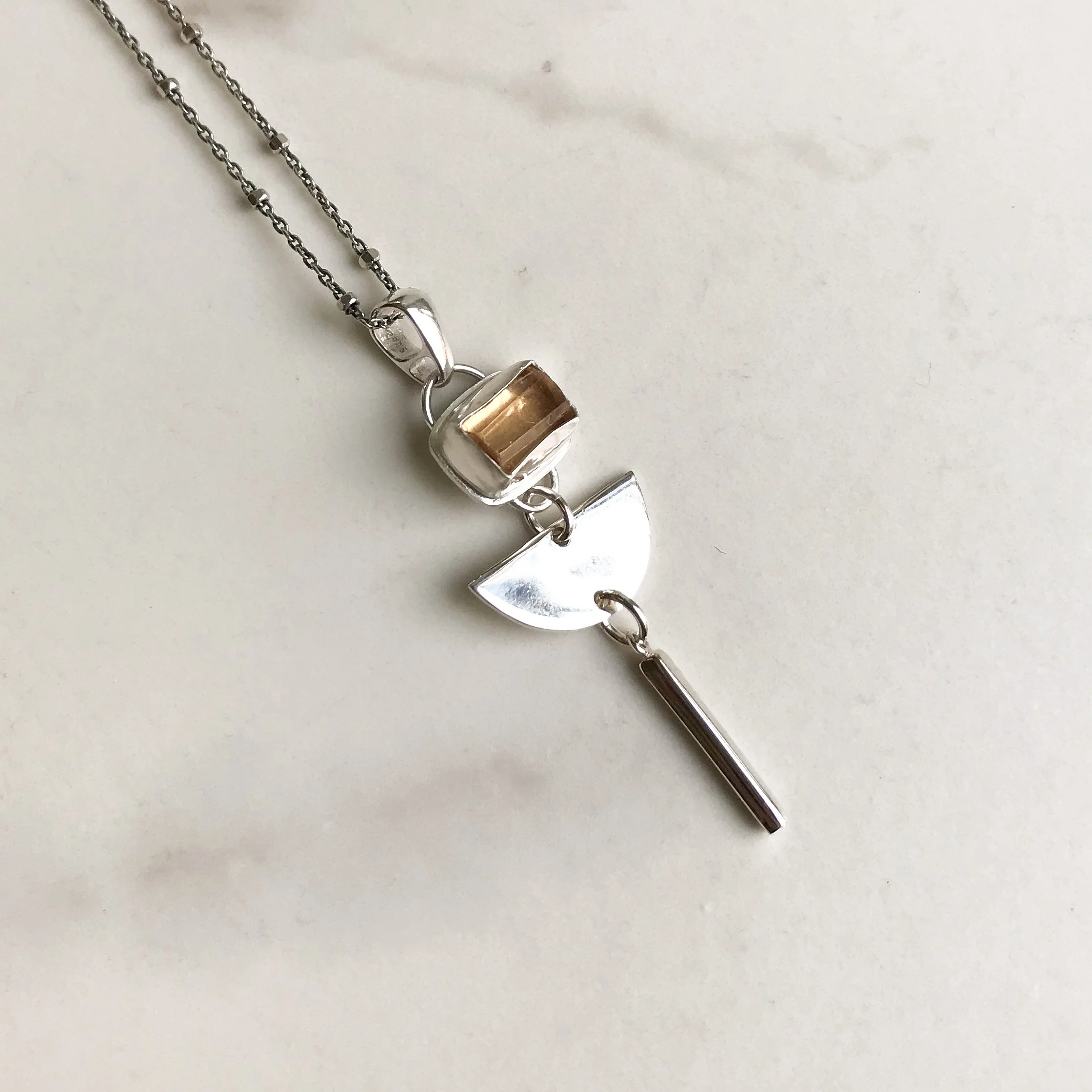 HESTIA Imperial Topaz Necklace