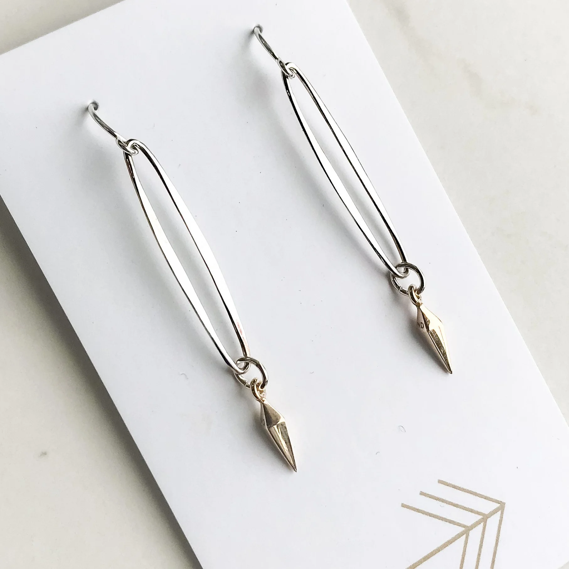 TMC Elongated Oval (MD) and Dagger Earrings