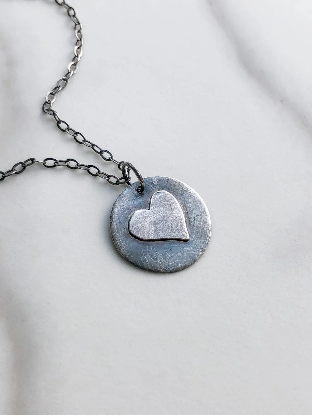 Hand Sawed Heart Necklace 08 — CARO DESIGNS