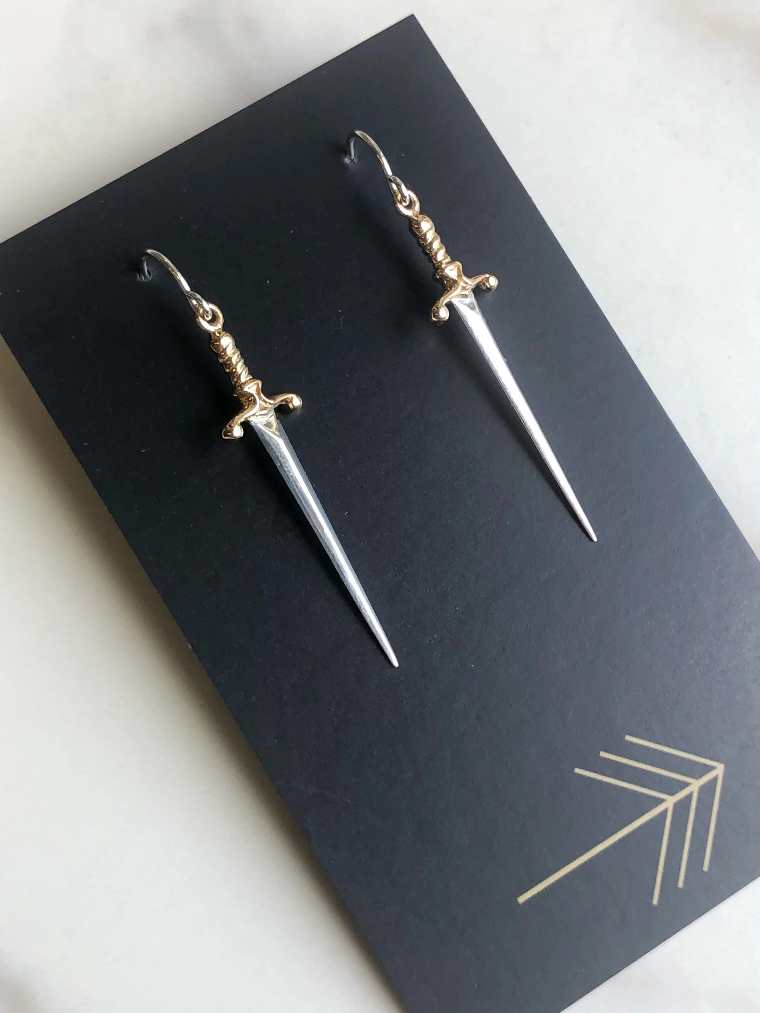 Sword Earrings, Long