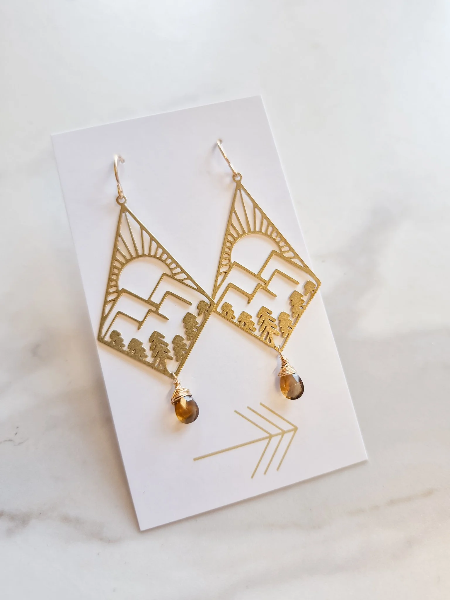 Deco Mountain Pines Earrings