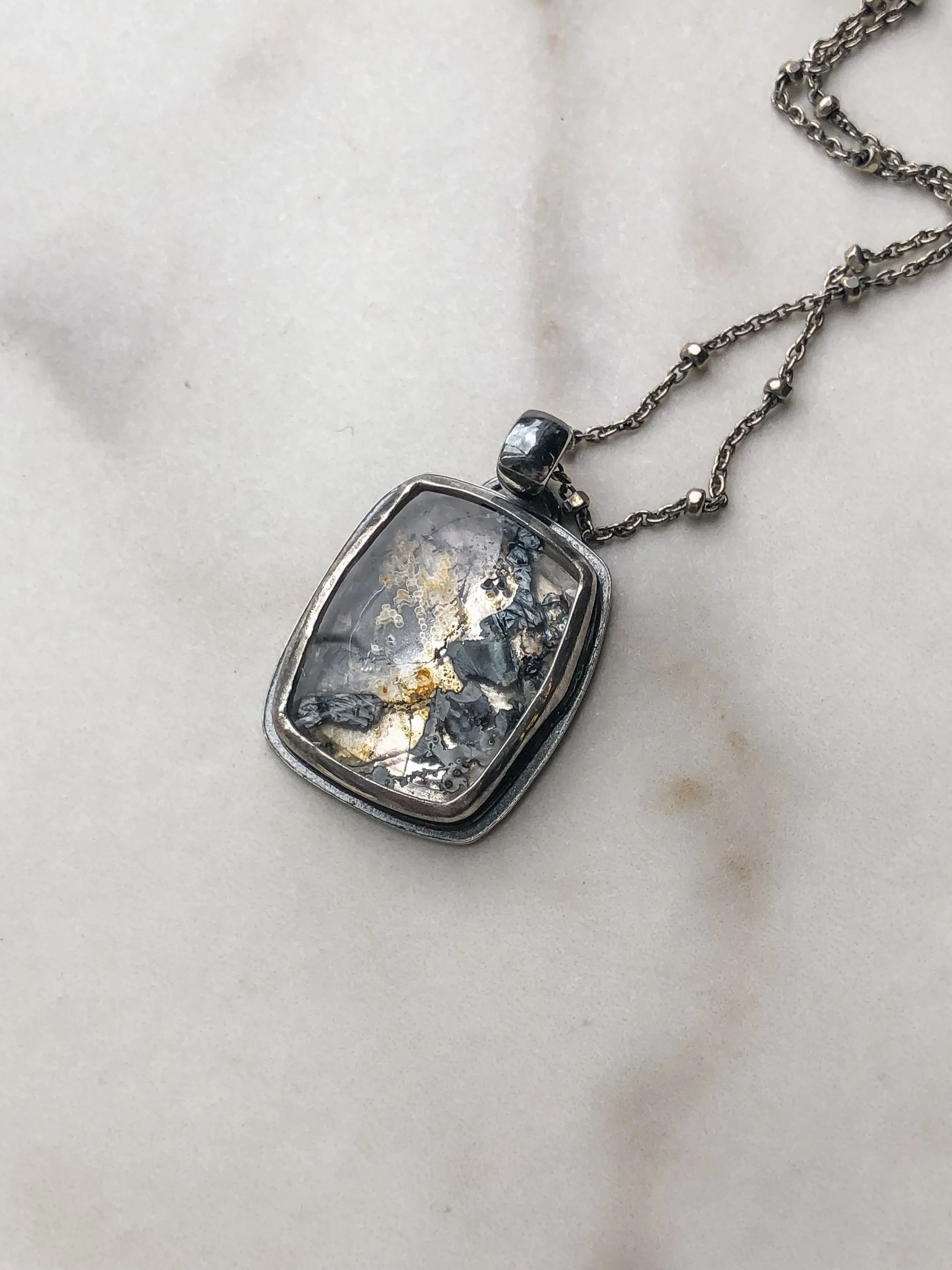 A Chill in the Air Dendritic Quartz Necklace