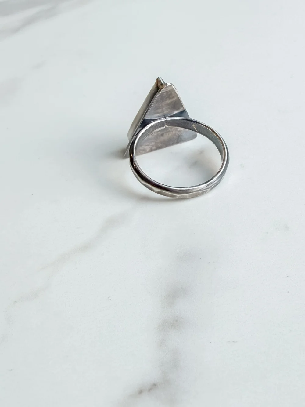 Triangle Dendritic Quartz Ring — CARO DESIGNS