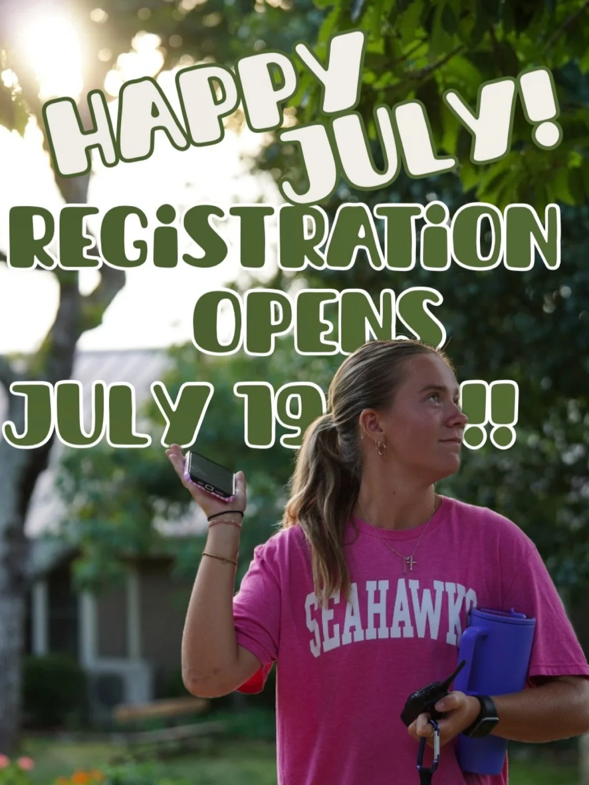 It&rsquo;s officially July, which means registration opens soon! Here&rsquo;s the breakdown for pricing:
$50 July 19-August 1
$65 August 2- August 16
$75 August 17-September 25
So many early bird options 👀 so tell your friends and get registered soo