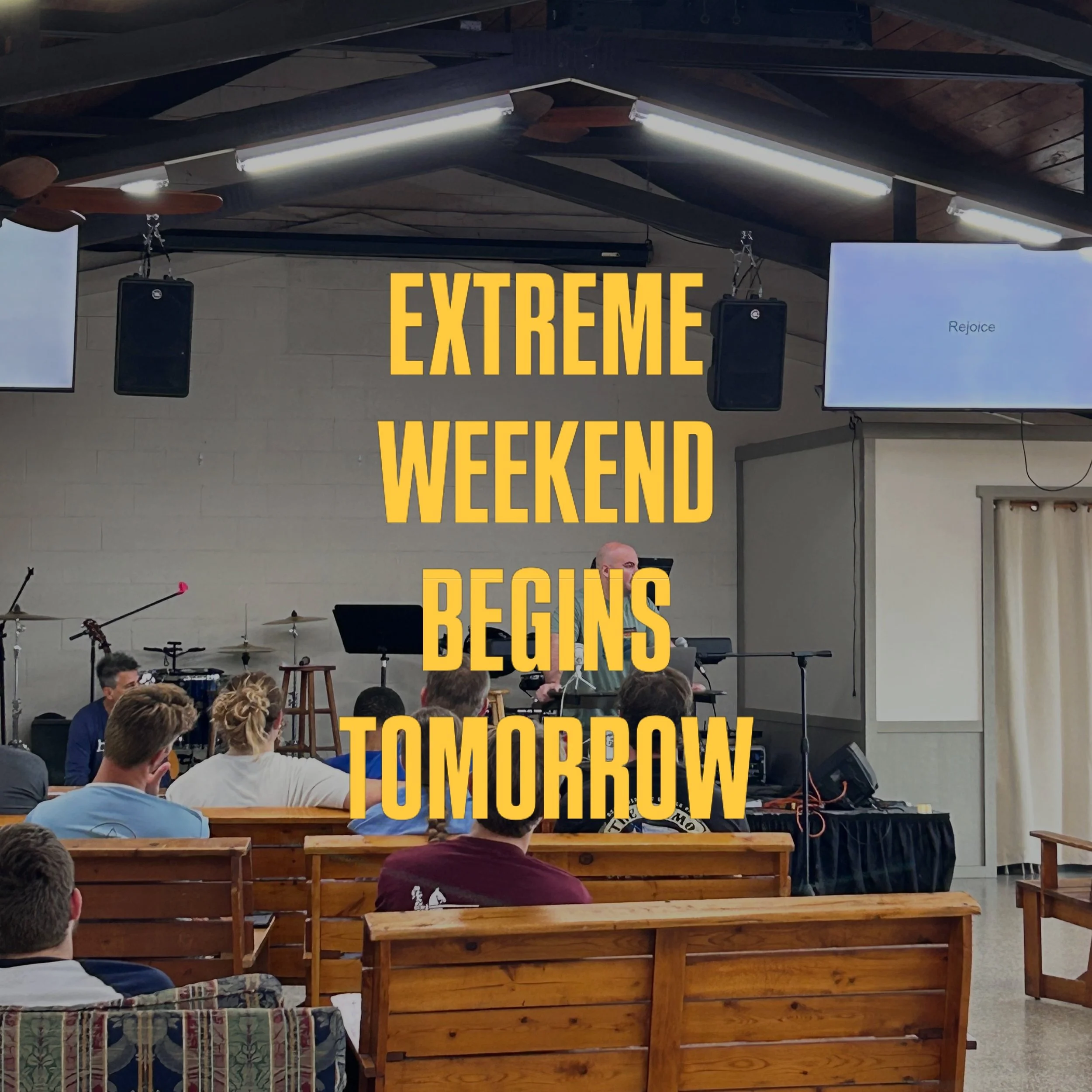 Tomorrow! Tomorrow! Tomorrow! It&rsquo;s Extreme tomorrow!!! If you&rsquo;ve procrastinated this far and thinking you still want to come, there&rsquo;s still room for you! Register tonight or tomorrow morning or an hour before registration for all we
