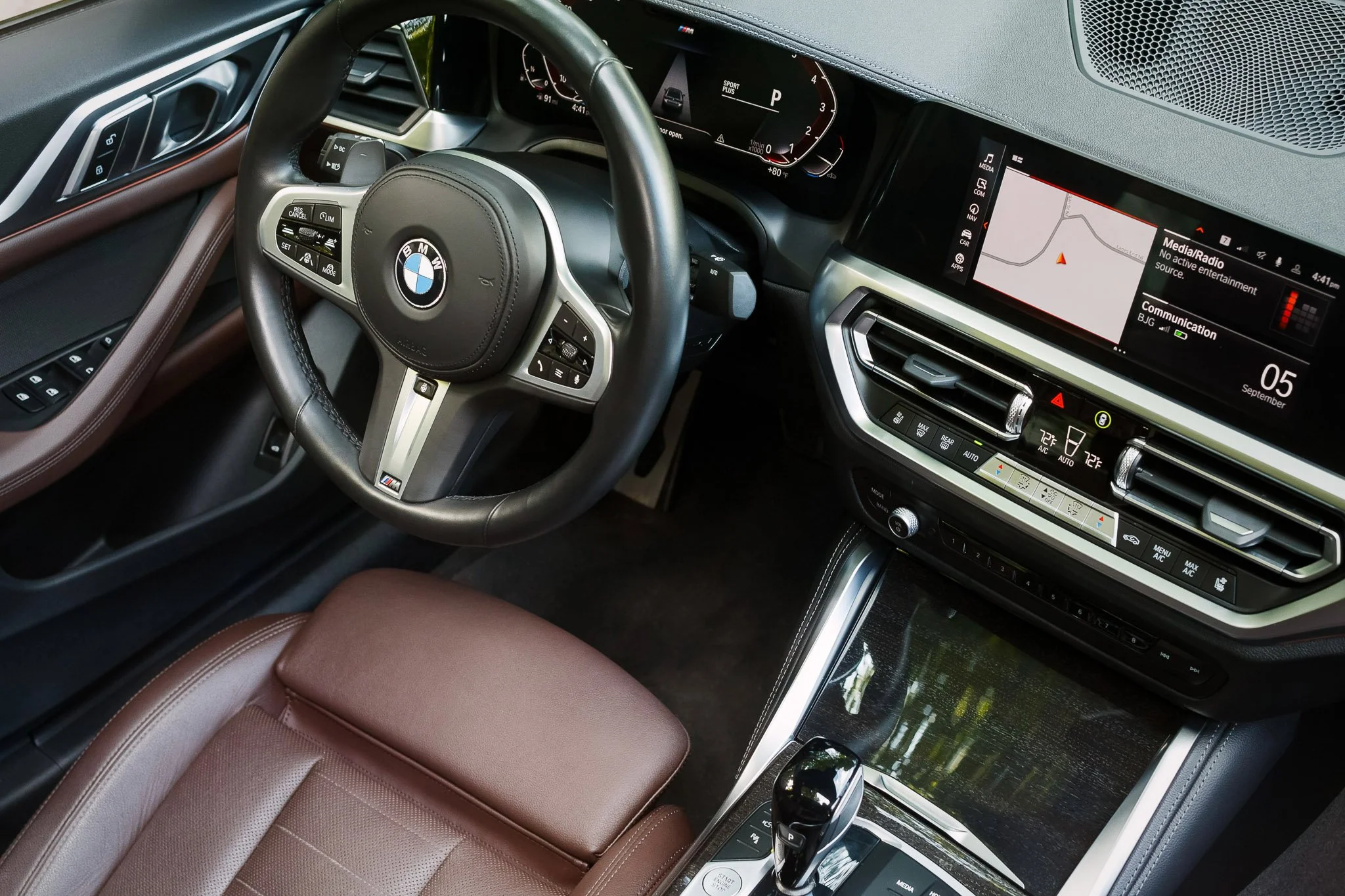 BMW 4 Series 3 Series G20 G26 interior mocha leather ash grey trim