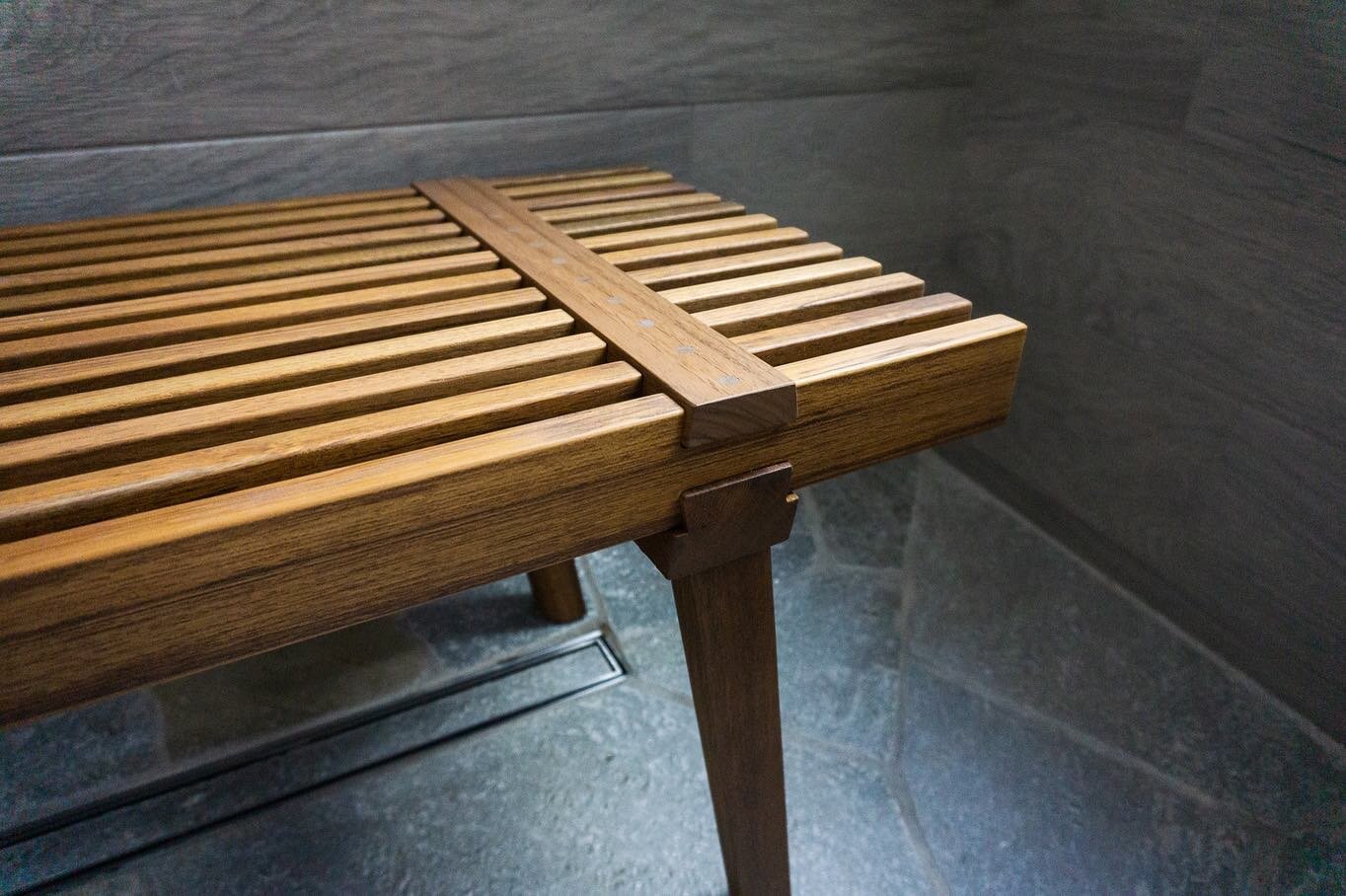 A fine place to rest your bare bum

.

Teak with sliding dovetail, dowel, and wedged through tenon construction

. 

#madeslowtolastlong #timelessnottrendy
