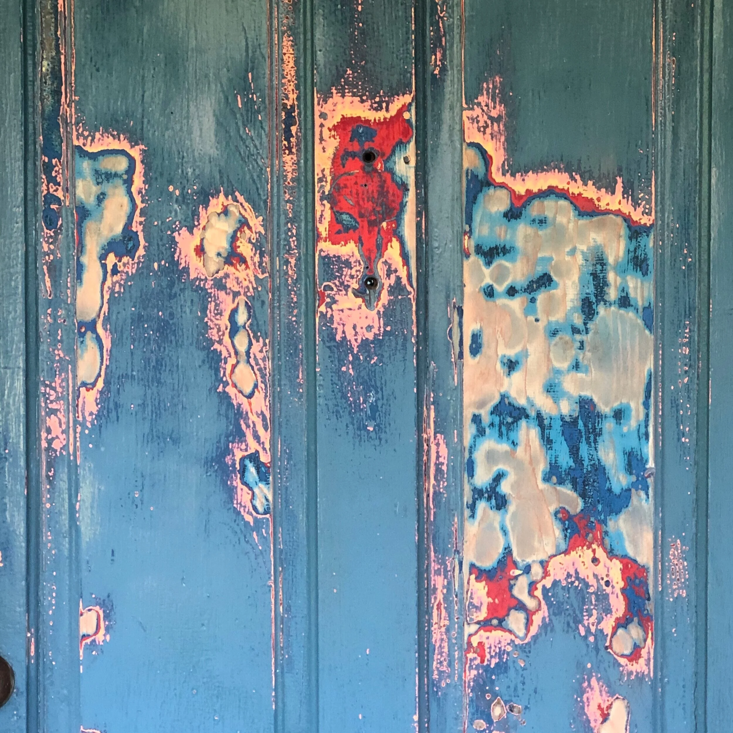 These layers of paint were revealed by Joe Clark