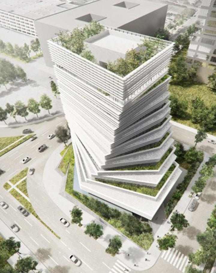 日本伝統デザインが取り入れられたビル「Rolex Building」建設中