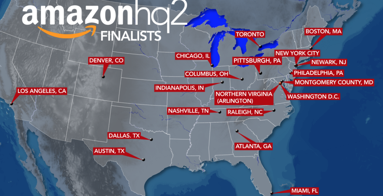 アマゾン第二本社候補【ダラスかオースティンが有力？】