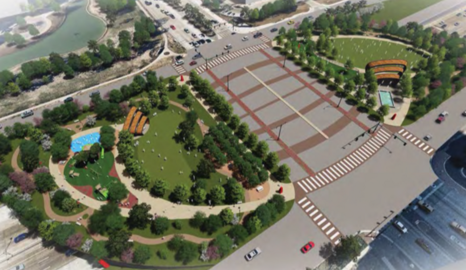 高速の上に公園を建設？新しい発想の公園がダラスに誕生する？