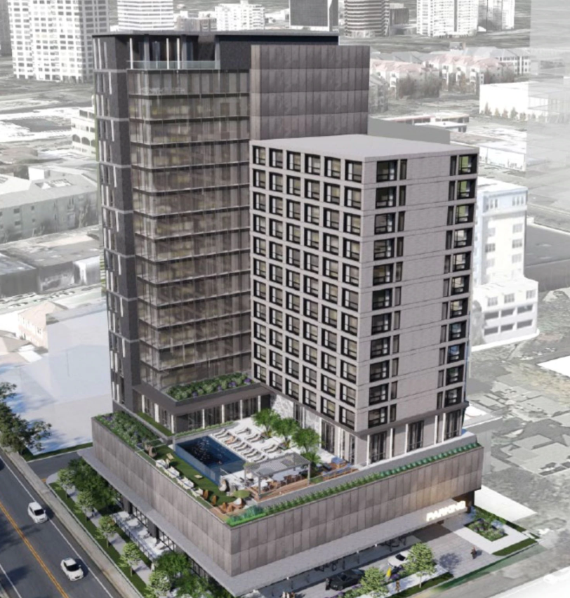 高層ヒルトンホテル、アップタウン・ダラスに建設