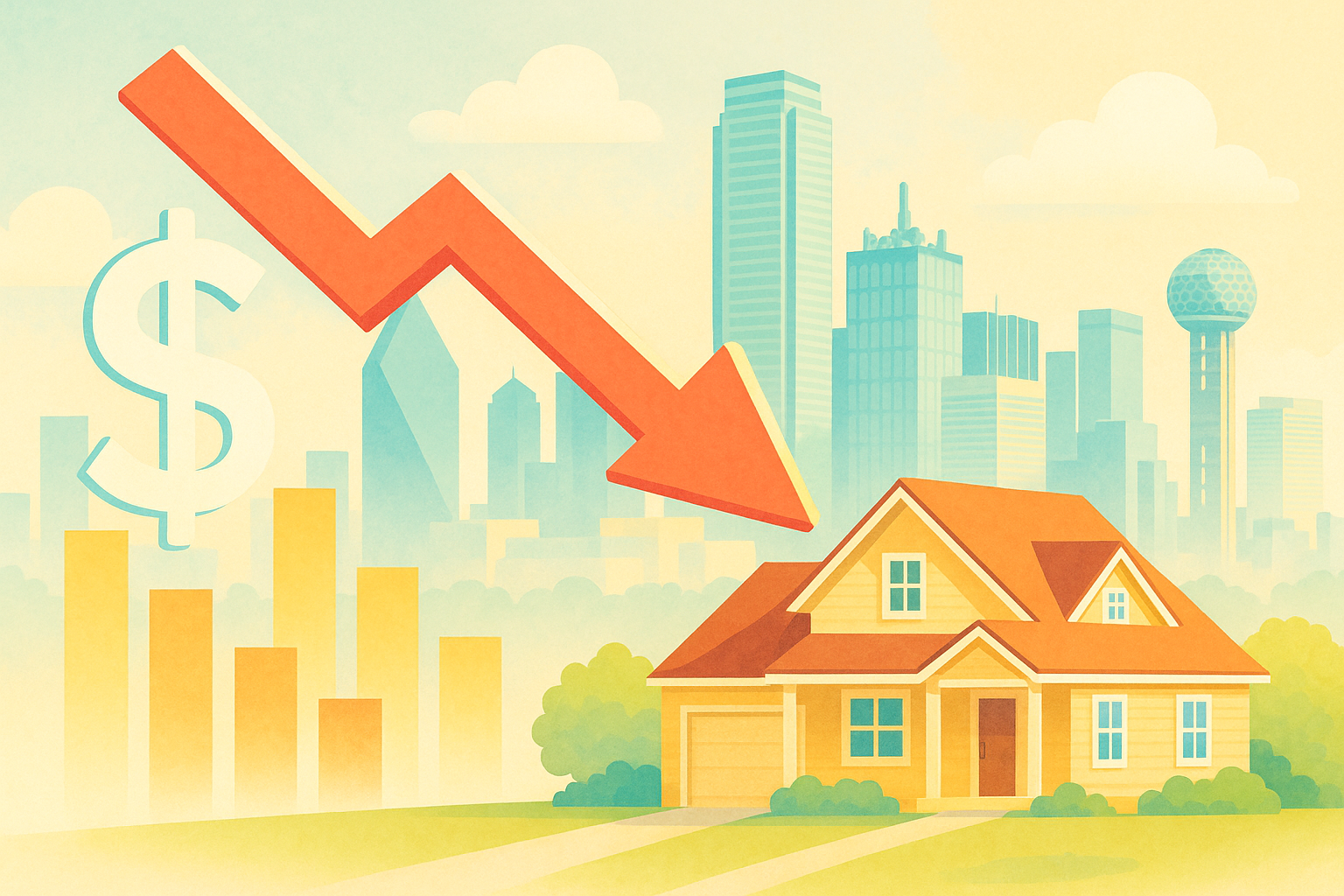 ダラス住宅価格5.4％下落の背景