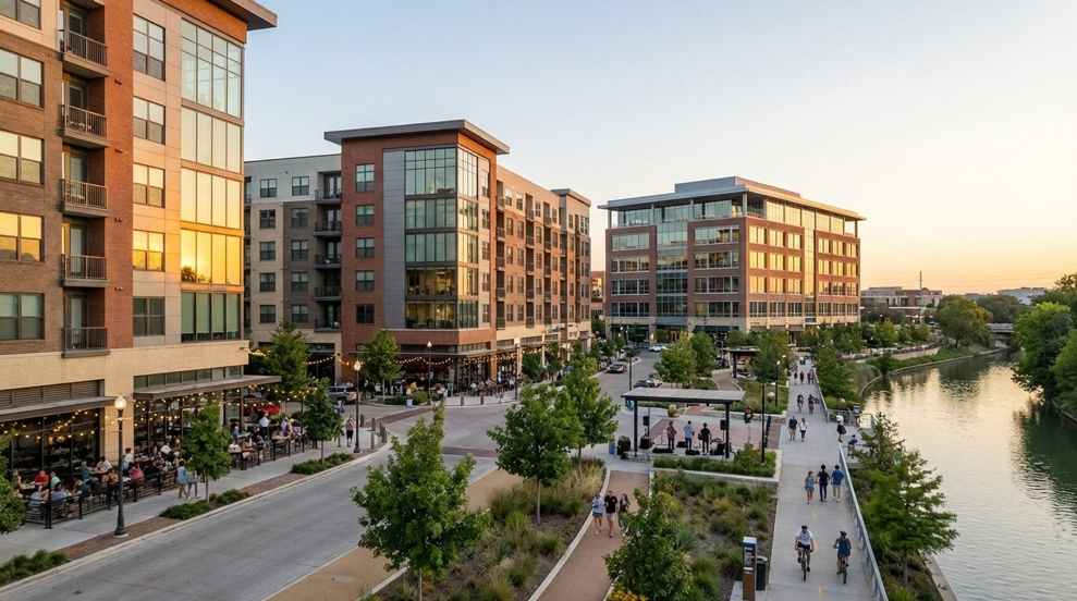 フォートワース西側で「Westside Village」着工　ジャズクラブも入るミクストユースに