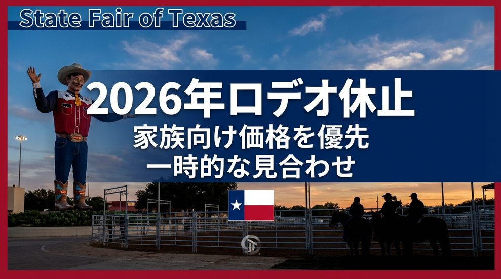テキサス州博覧会のロデオが2026年は休止に「史上もっともテキサスらしいイベント」が一時停止
