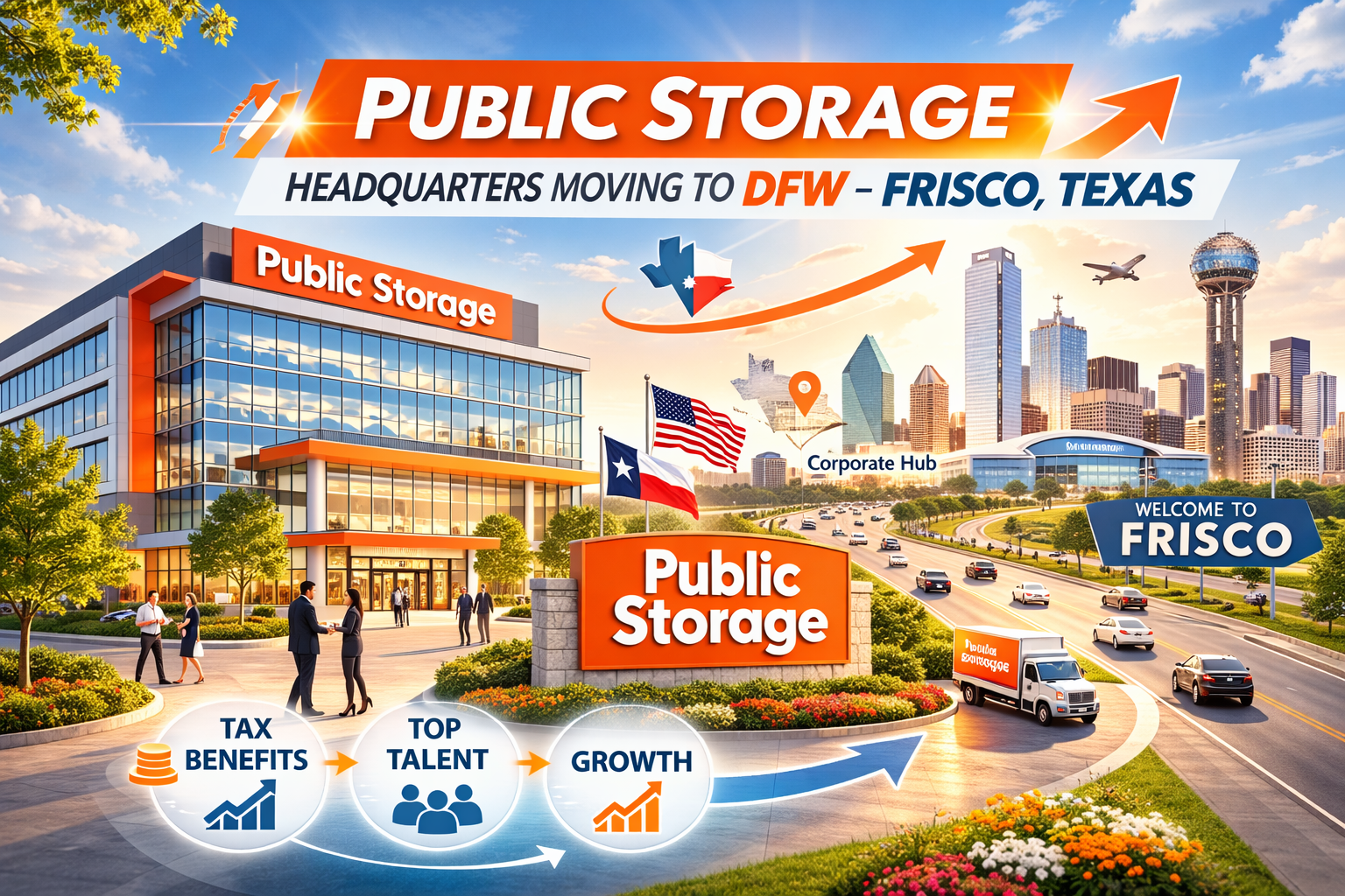 Public Storageが本社移転ーDFW・フリスコを選んだ理由