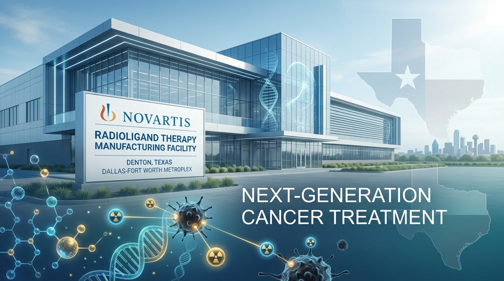 ノバルティスがデントンに最先端がん治療工場　ラジオリガンド療法の南部ハブ拠点に[DENTON]