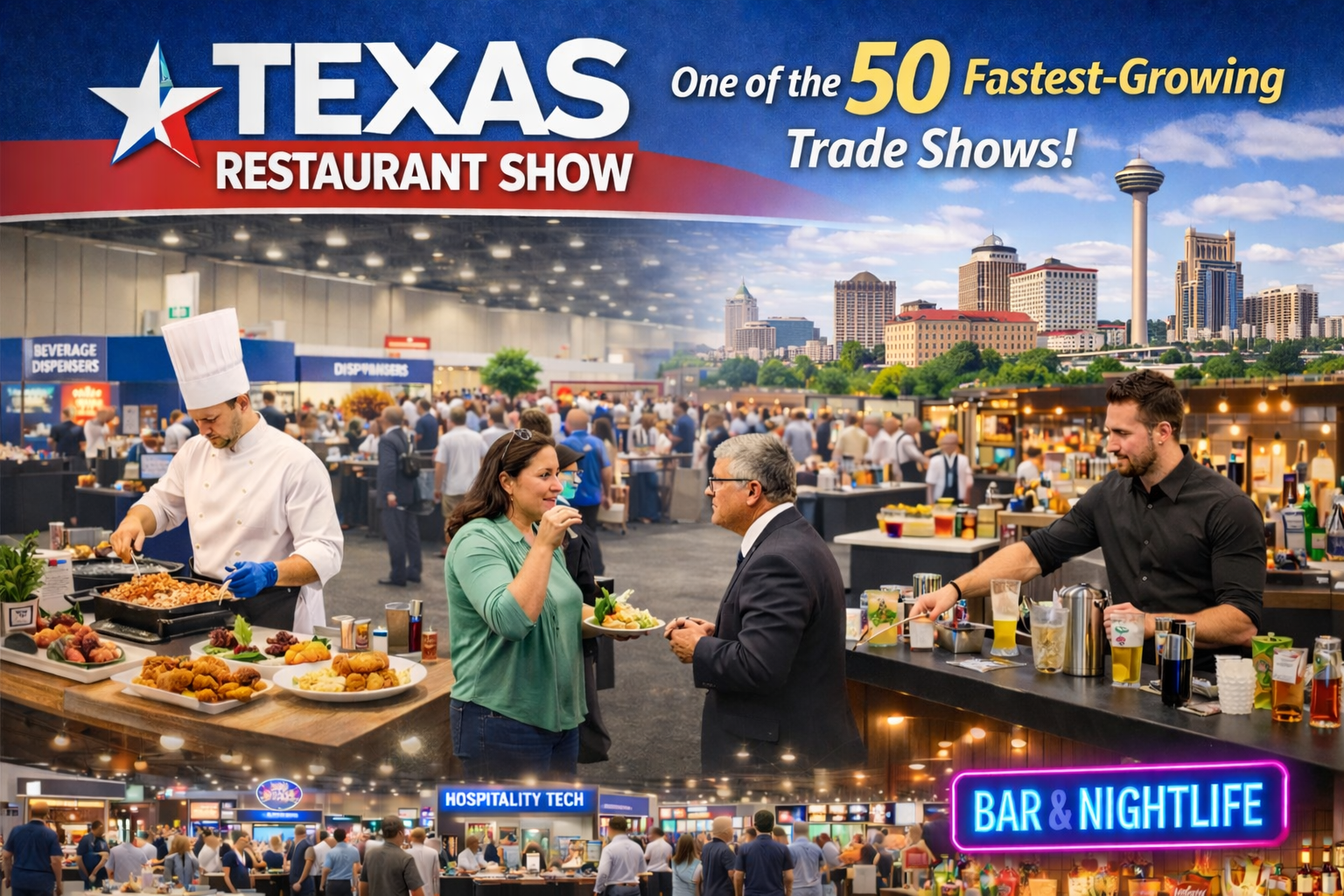 外食総合展へ進化するTexas Restaurant Show、サンアントニオ開催決定
