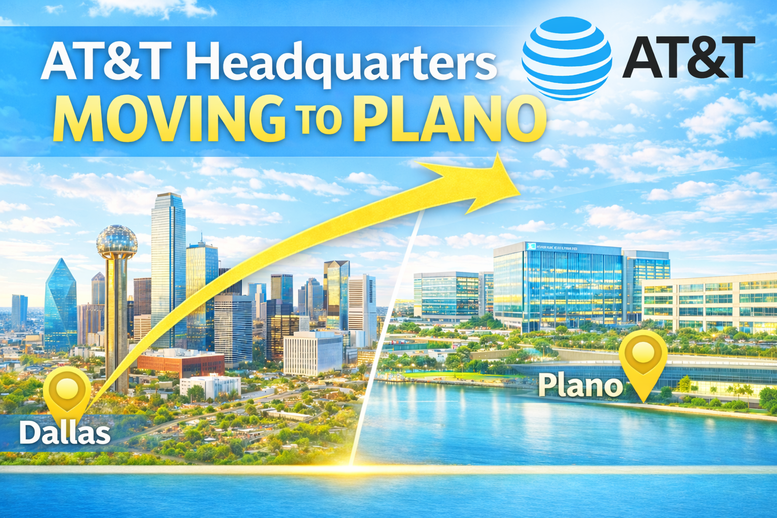 AT&amp;Tが本社をダラスからプレイノへ移転へ　市史上最大の優遇措置と大型投資
