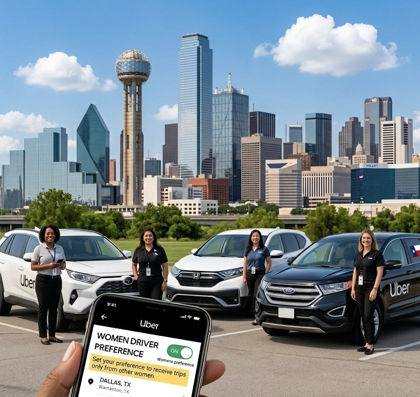 ダラスでUberが女性専用ドライバー指定機能を拡大
