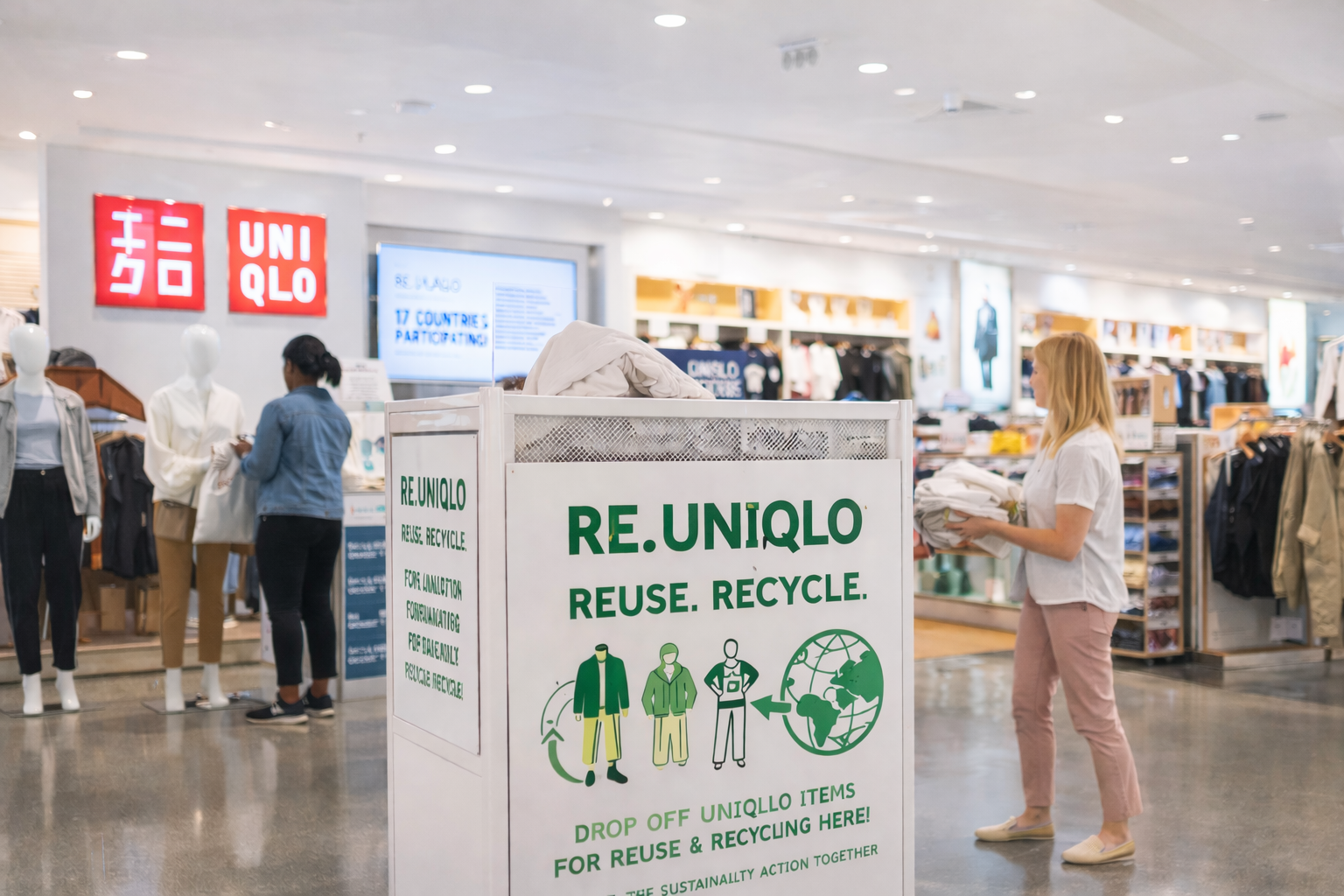 ダラスで広がるUNIQLOの衣類回収とリサイクル施策