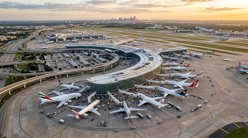世界混雑空港ランキングでDFWが6位　ダラスの国際ハブ機能が鮮明に
