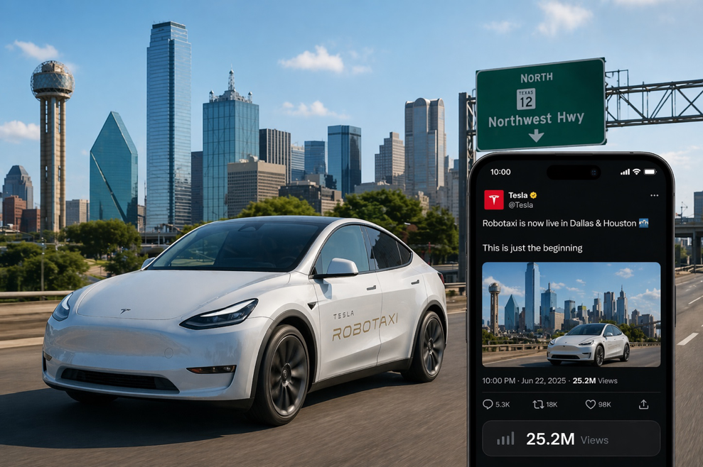 テスラがダラスでロボタクシー開始　WaymoやZooxと自動運転競争が激化