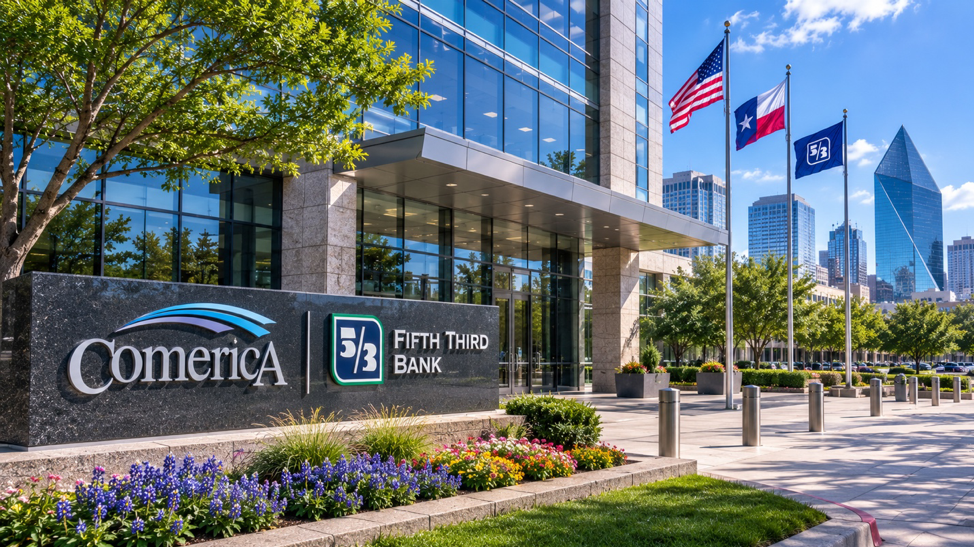 ダラスのコメリカ銀行がFifth Thirdに吸収。フリスコで人員削減、ダウンタウンから撤退、60店舗を新設へ