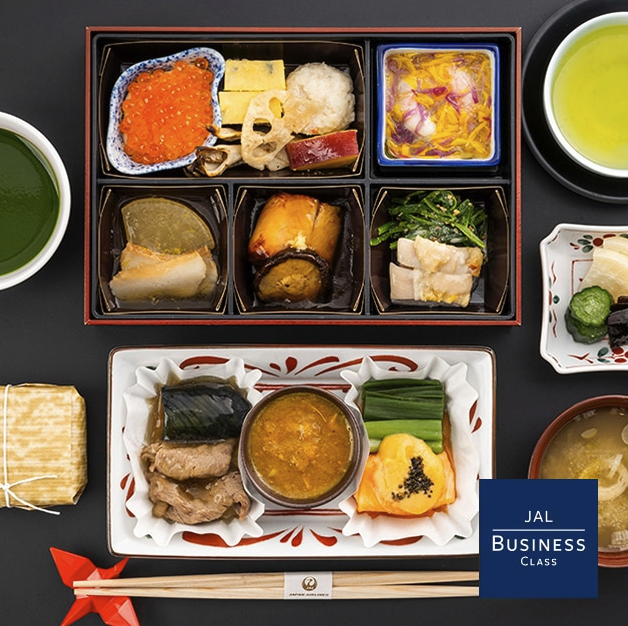 JALダラス発・羽田行き搭乗記｜ビジネスクラスの和食と機内で出会った抹茶ドリンク