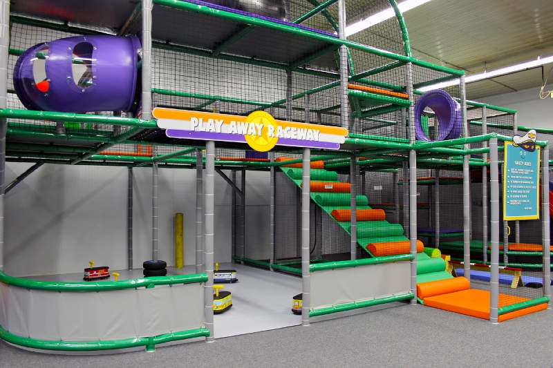 Play Away's 3 storey play structure in London, Ontario.
