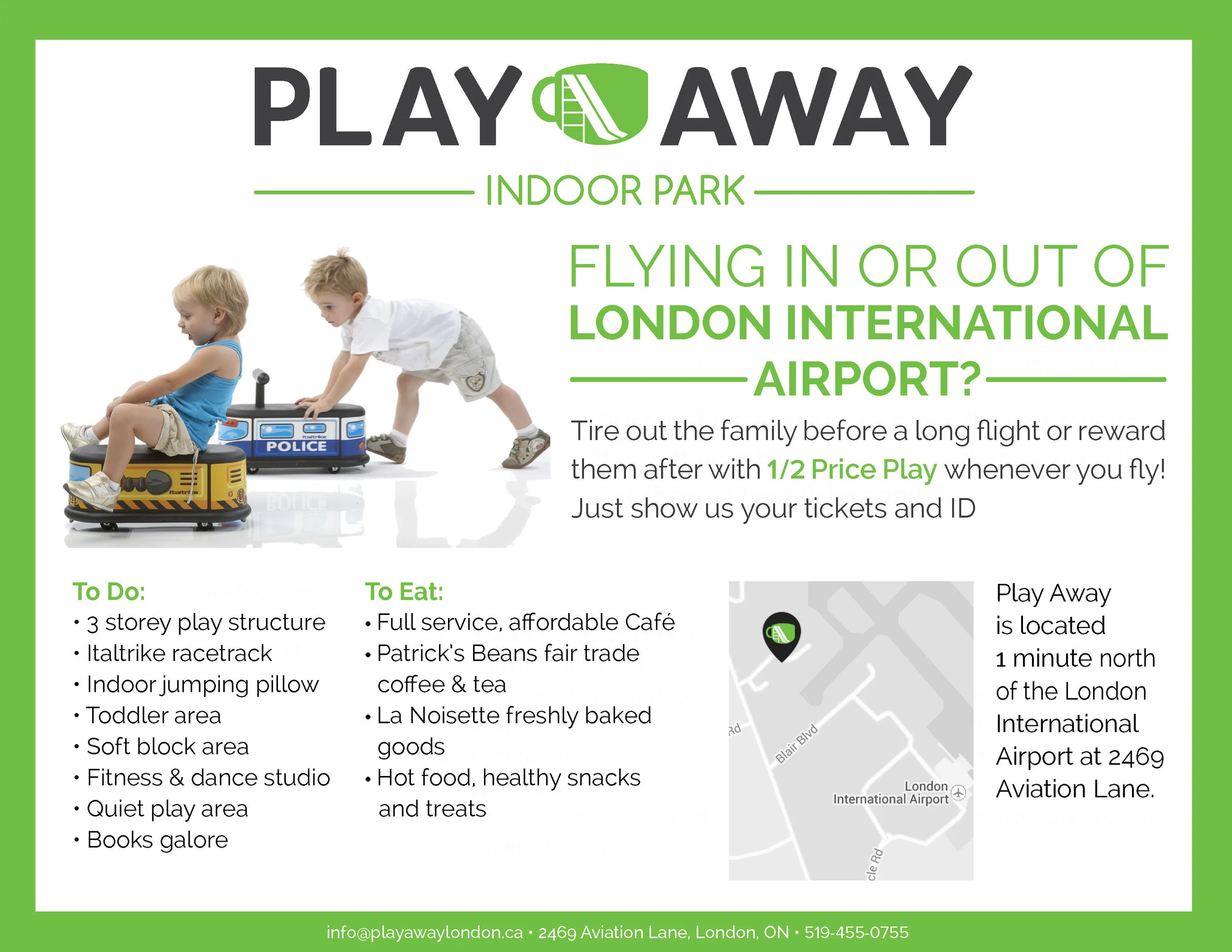 Play for Half Price whenever you Fly