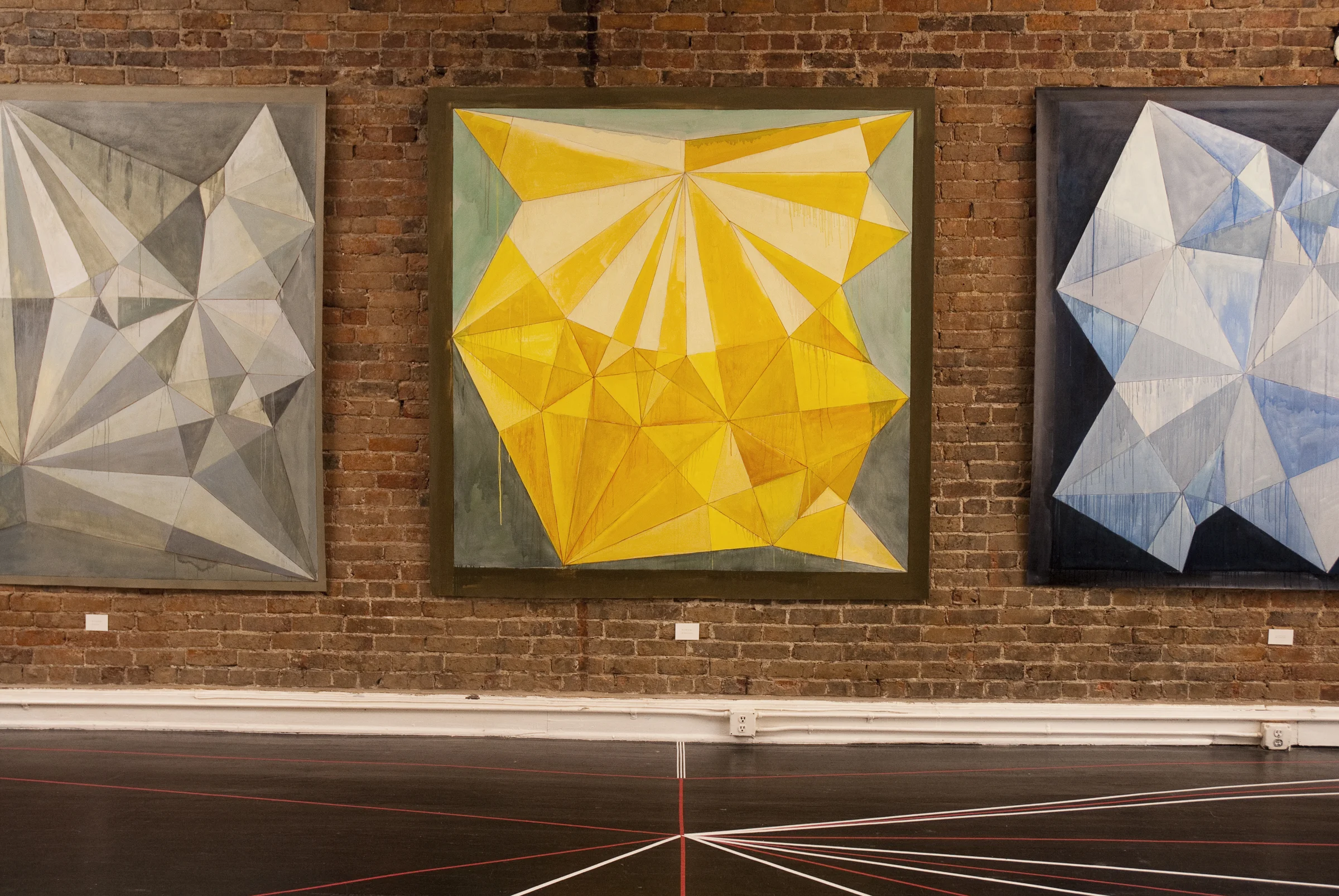 Paintings from Heather's "Kin" exhibition at The Carrack, 2015 oil on canvas 84x84 in. 2015