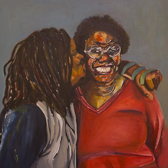 Sisters oil on canvas 36x36 in.