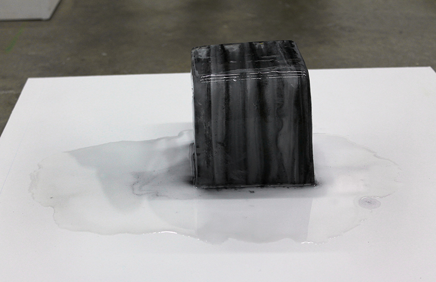 Erin Canady "Temporary Object" Ice and Graphite