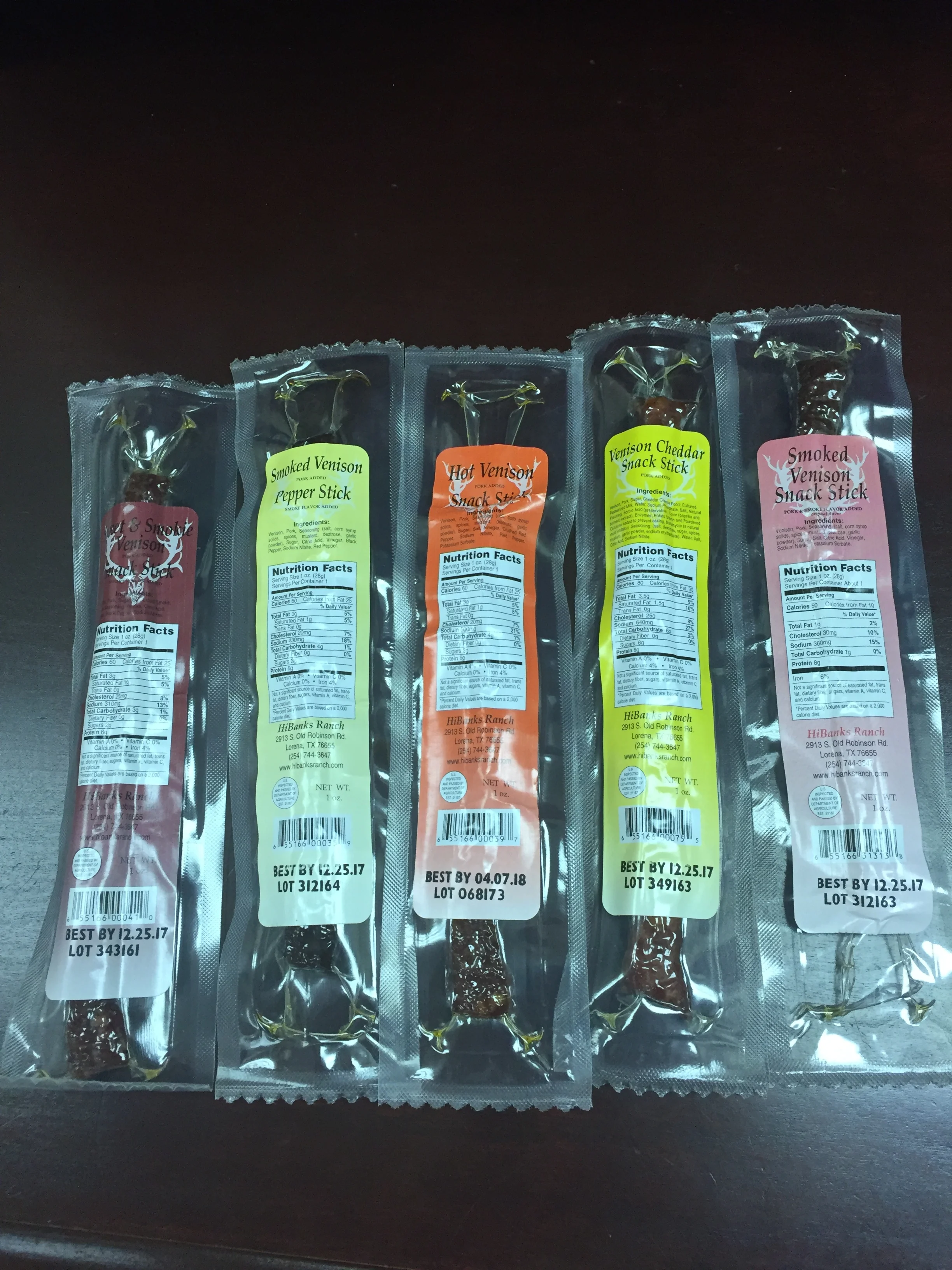 Venison Variety Pack Snack Sticks